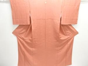 花唐草模様織り出し一つ紋色無地着物